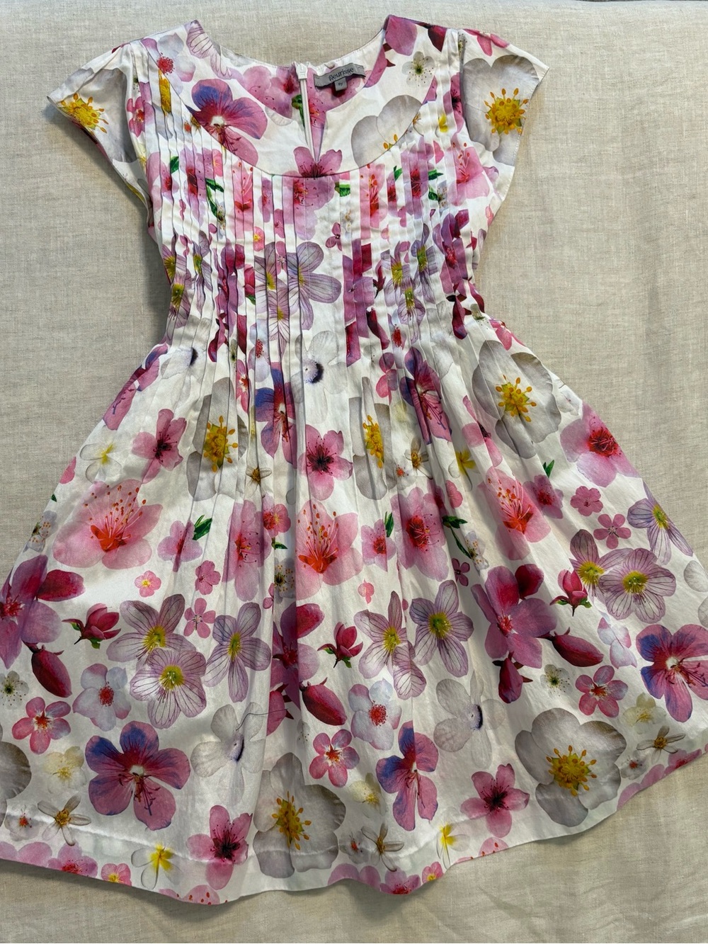 Fleurisse "Victoire" Italian Elegant Orchid Dress 8Y